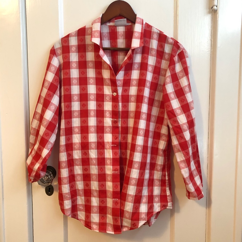 Vintage Picnic Plaid Button Up Ace Jig Vibes